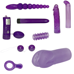 9-ti dílná erotická fialová sada Toys So Cute Set